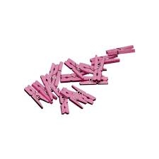 MINI KNIJPERS ROZE, 20 STUKS ()